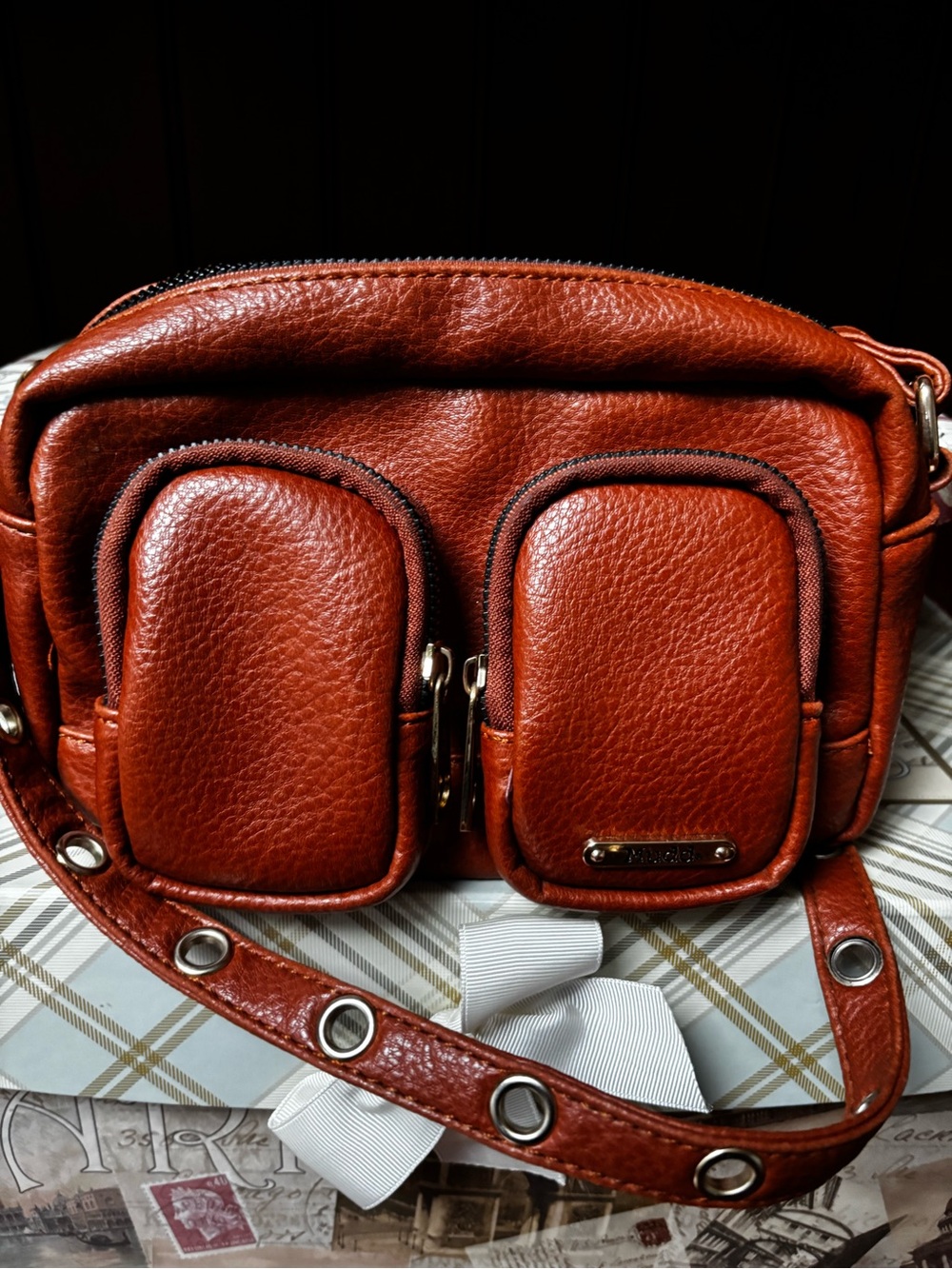 Mudd Women's Crossbody Purse Soft Faux Leather